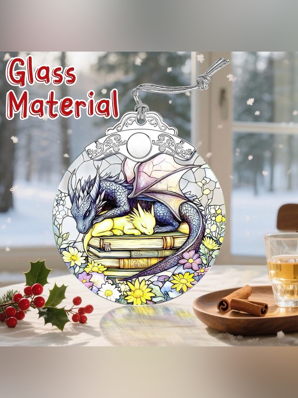 ✴️New✴️Stained Glass Dragons Suncatcher (2/$15)